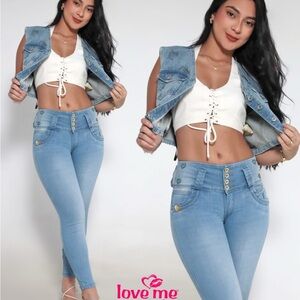 Light Blue High-Waisted Women Jeans